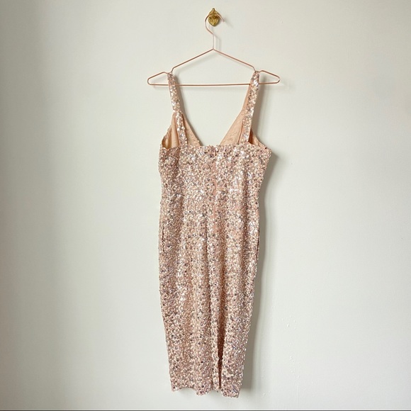 Jill Jill Stuart Champagne Sequin Dress - Picture 5 of 9